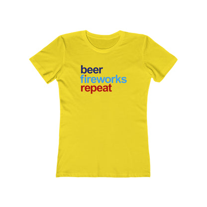 Beer Fireworks Repeat - Women's T-shirt