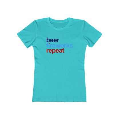 Beer Fireworks Repeat - Women's T-shirt