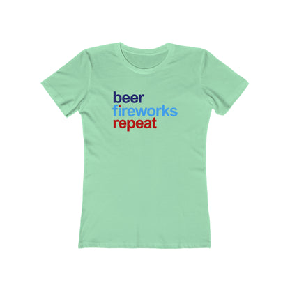 Beer Fireworks Repeat - Women's T-shirt