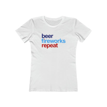 Beer Fireworks Repeat - Women's T-shirt