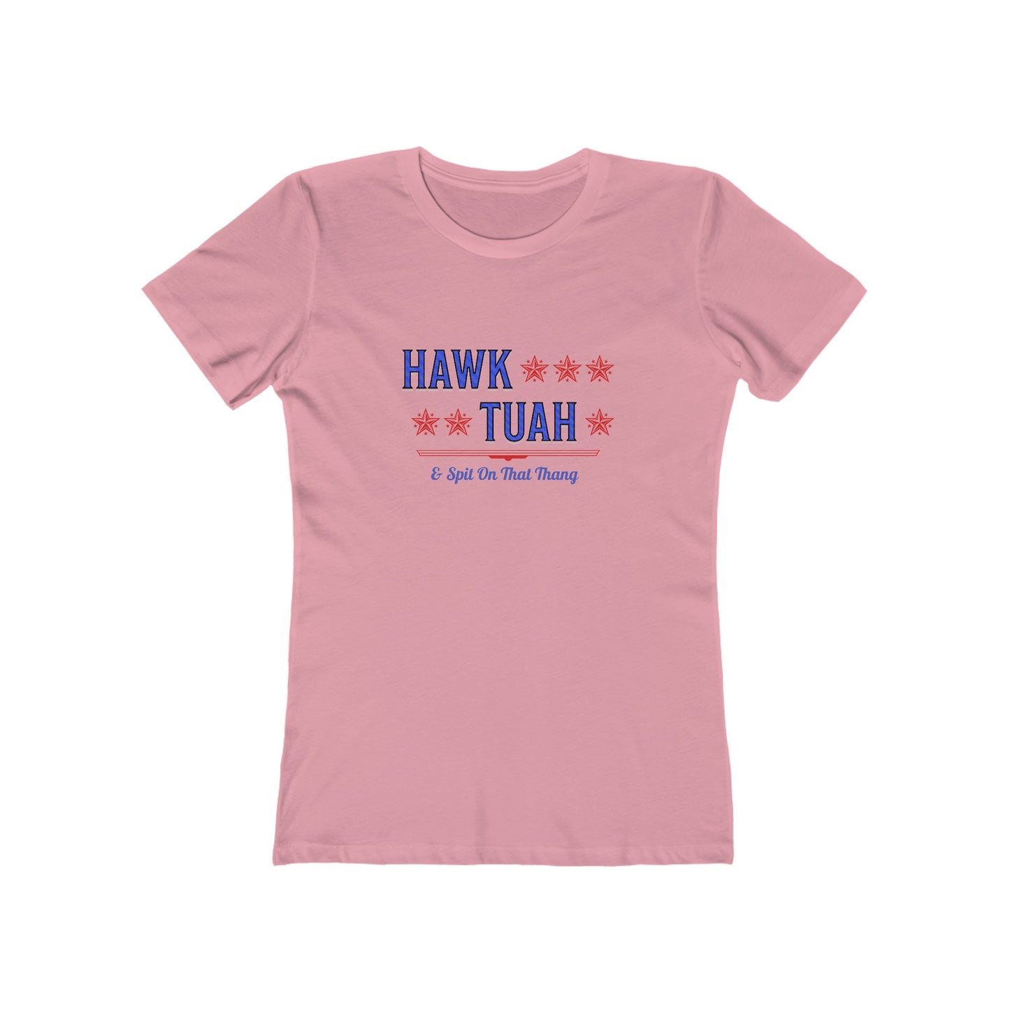 Hawk Tuah & Spit On That Thang (Blue & Red) - Women's T-shirt