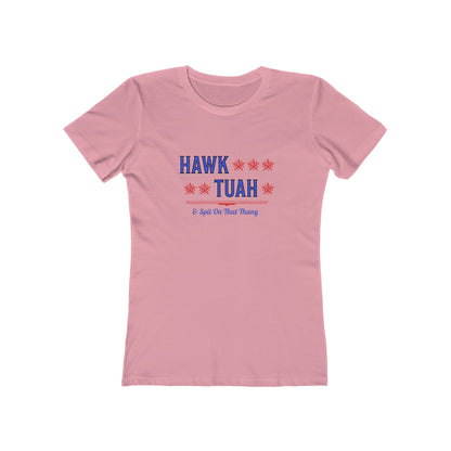 Hawk Tuah & Spit On That Thang (Blue & Red) - Women's T-shirt