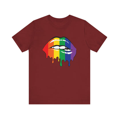 Biting Lips Rainbow Pride - Unisex T-Shirt