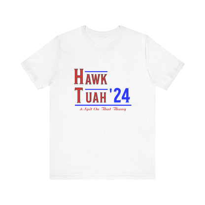 Hawk Tuah & Spit On That Thang (Red & Blue) - Unisex T-Shirt