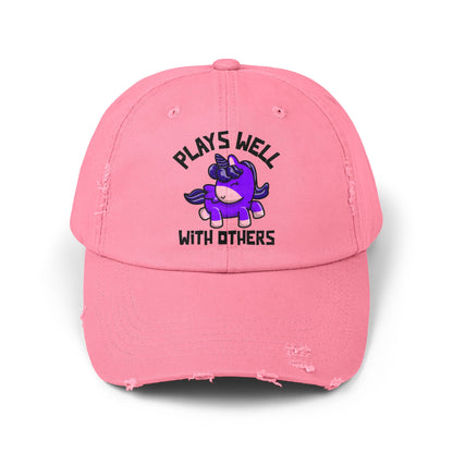 Plays Well With Others (Unicorn) - Even More Distressed Cap