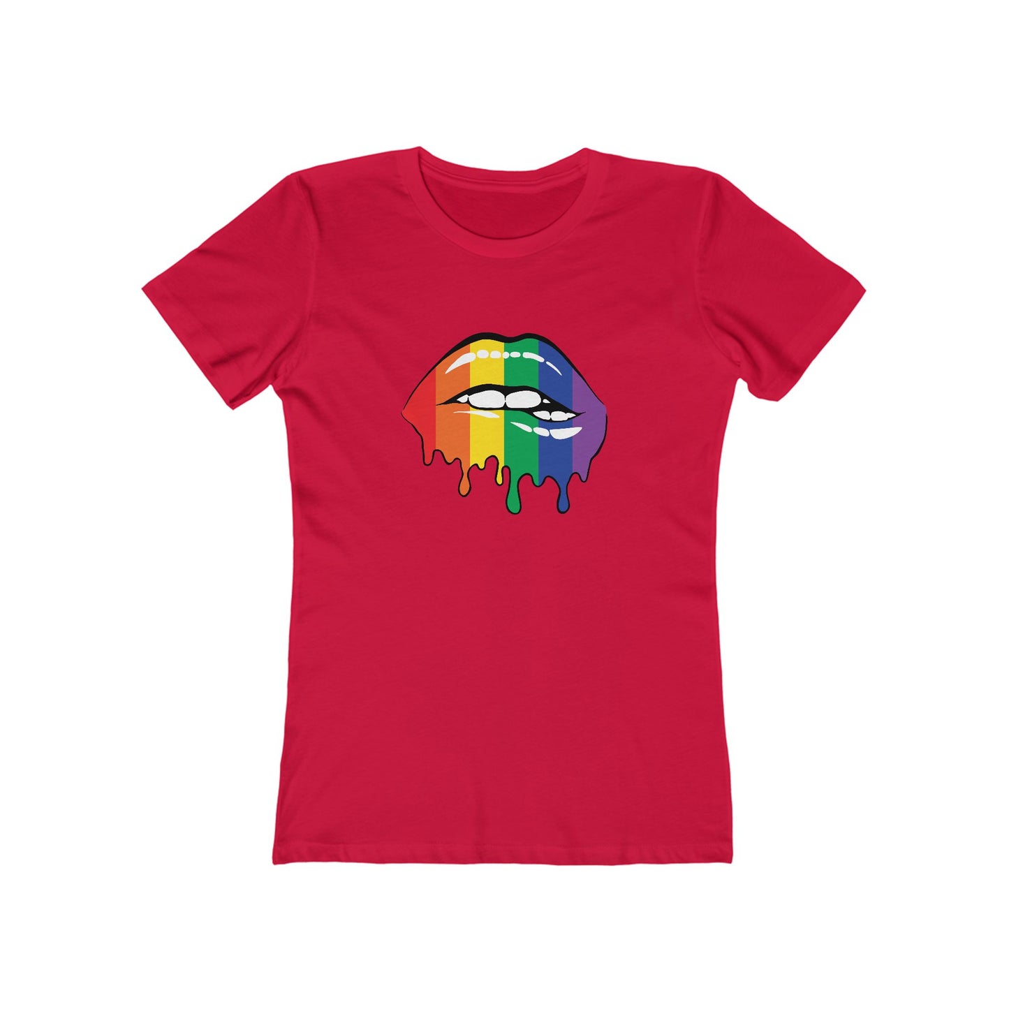 Biting Lips Rainbow Pride - Women's T-shirt
