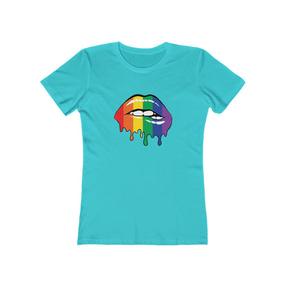 Biting Lips Rainbow Pride - Women's T-shirt