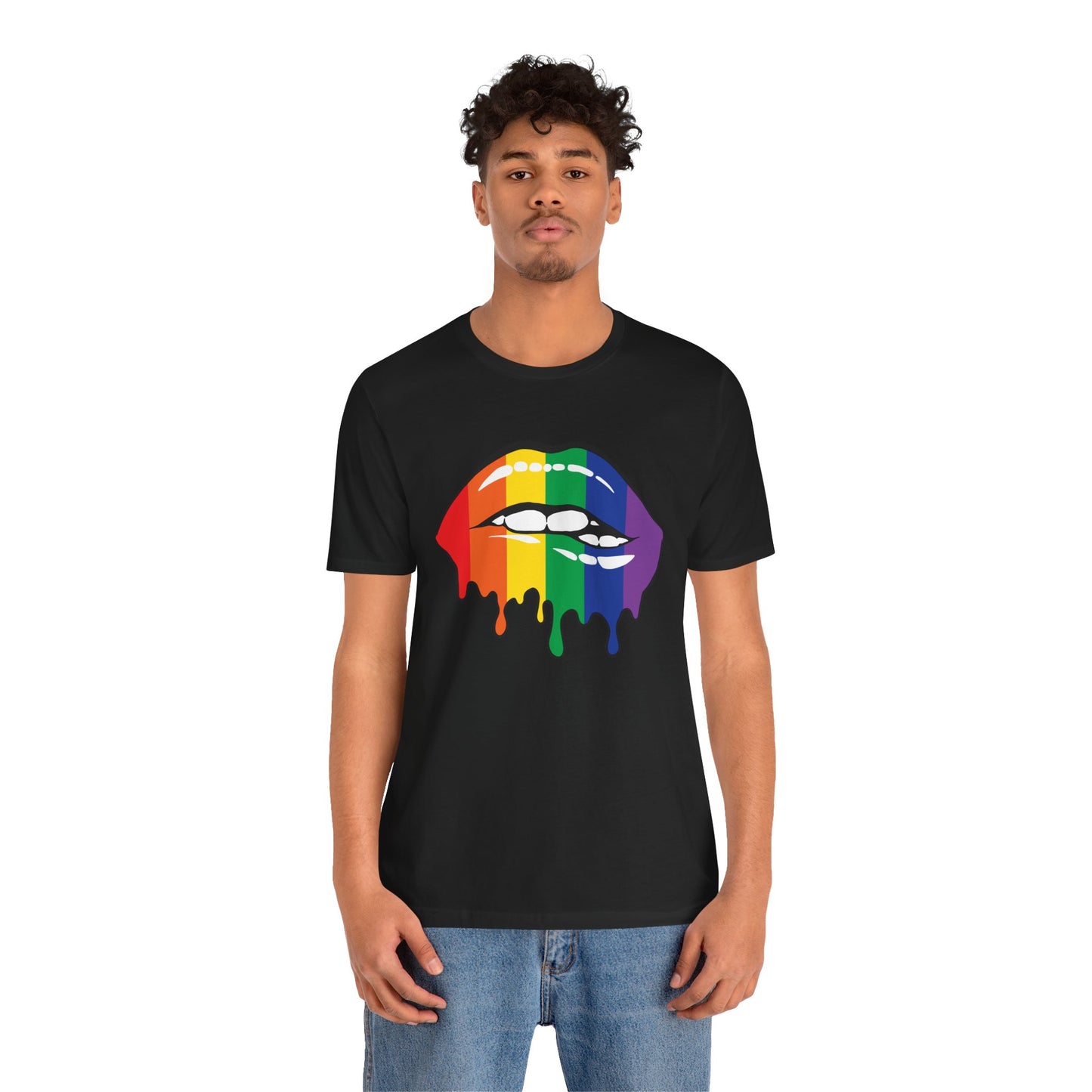 Biting Lips Rainbow Pride - Unisex T-Shirt