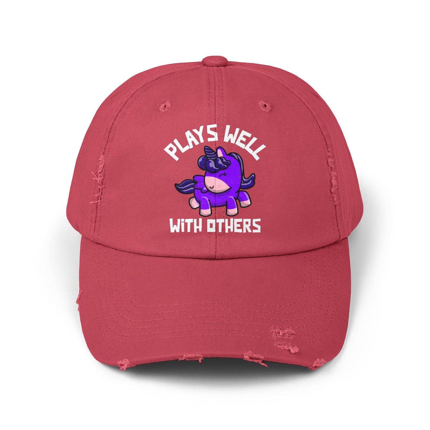 Plays Well With Others (Unicorn) - Even More Distressed Cap