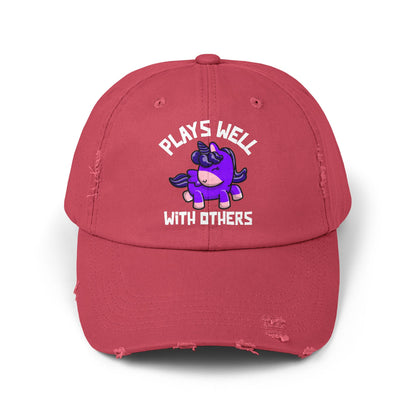 Plays Well With Others (Unicorn) - Even More Distressed Cap