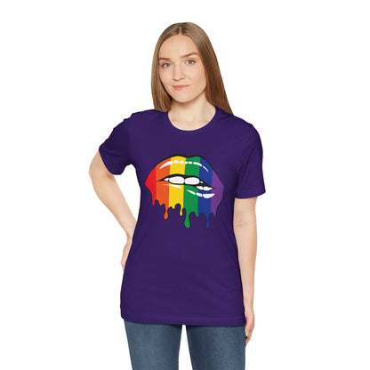 Biting Lips Rainbow Pride - Unisex T-Shirt