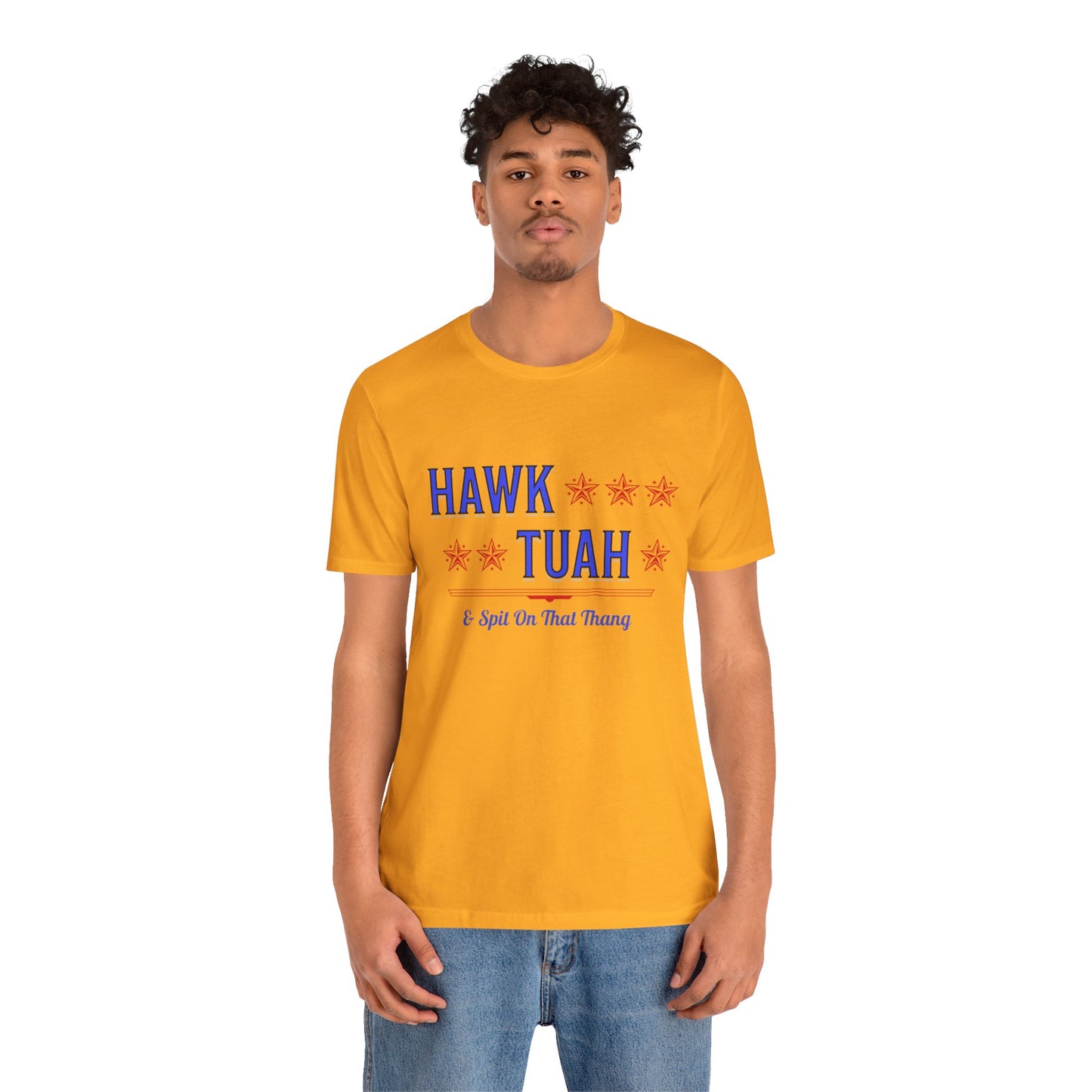 Hawk Tuah & Spit On That Thang (Blue & Red) - Unisex T-Shirt