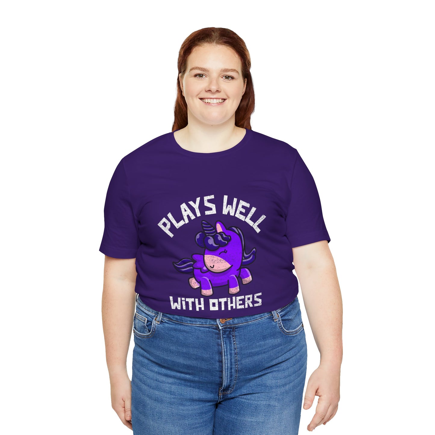Plays Well With Others (Unicorn) - Unisex T-Shirt