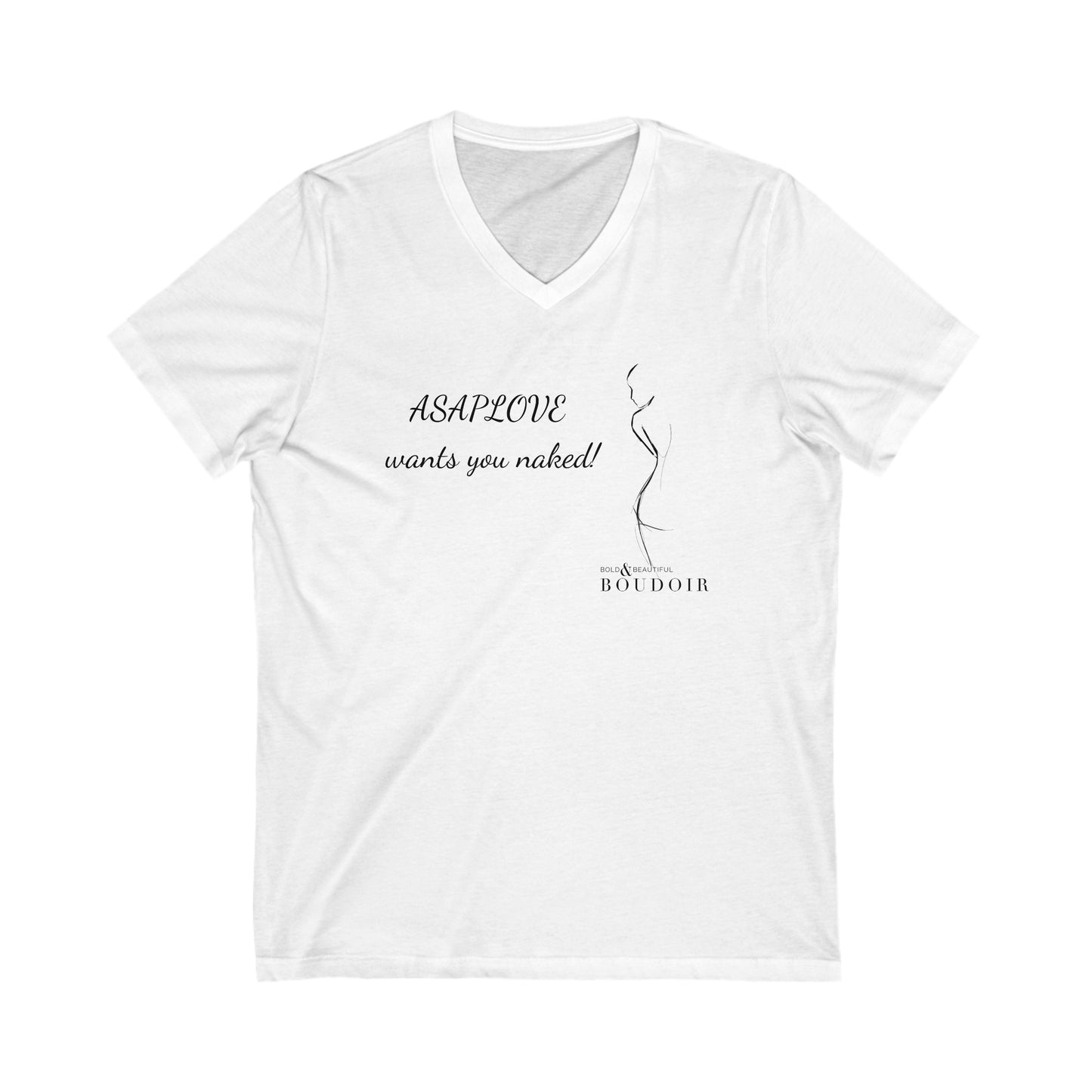 Bold & Beautiful Boudoir - Unisex Jersey Short Sleeve V-Neck Tee