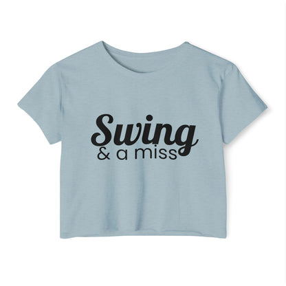 Swing and a Miss - Women's Festival Crop Top