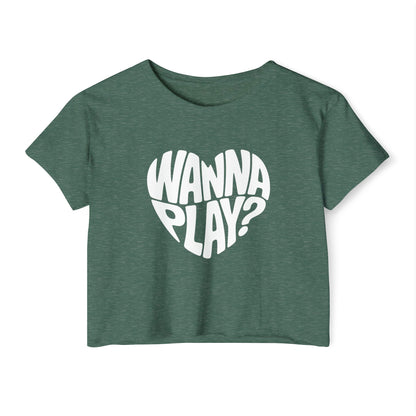 Wanna Play? - Women's Festival Crop Top
