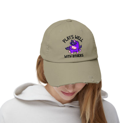 Plays Well With Others (Unicorn) - Even More Distressed Cap