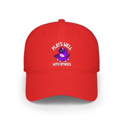 Plays Well With Others (Unicorn) - Baseball Cap