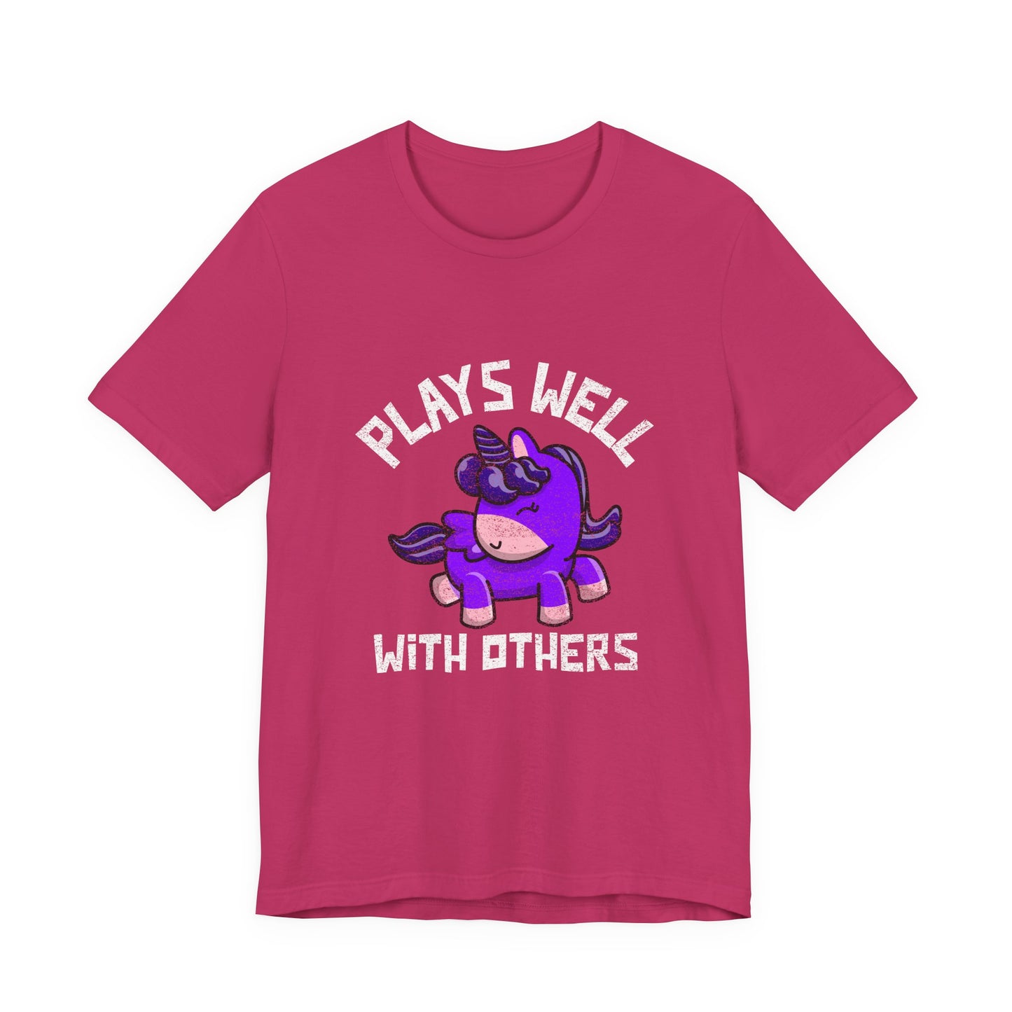 Plays Well With Others (Unicorn) - Unisex T-Shirt