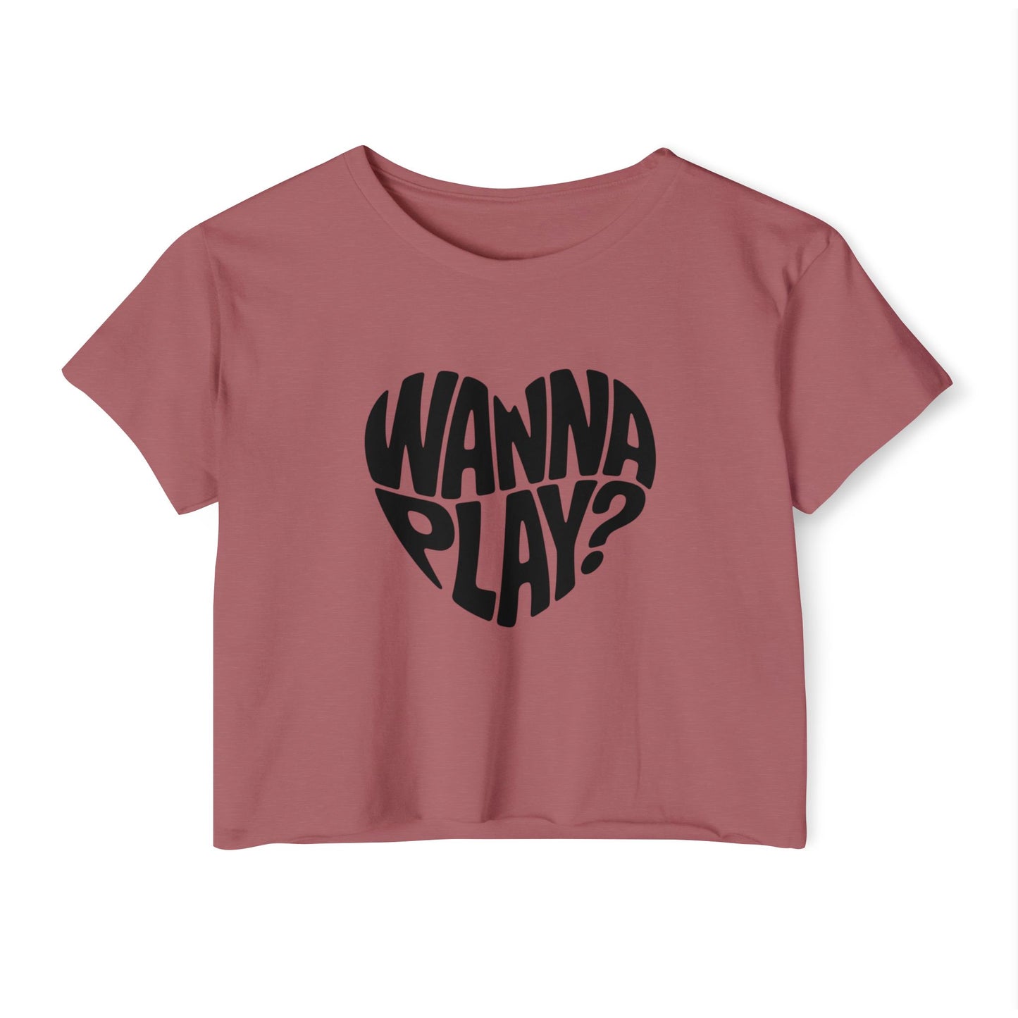 Wanna Play? - Women's Festival Crop Top