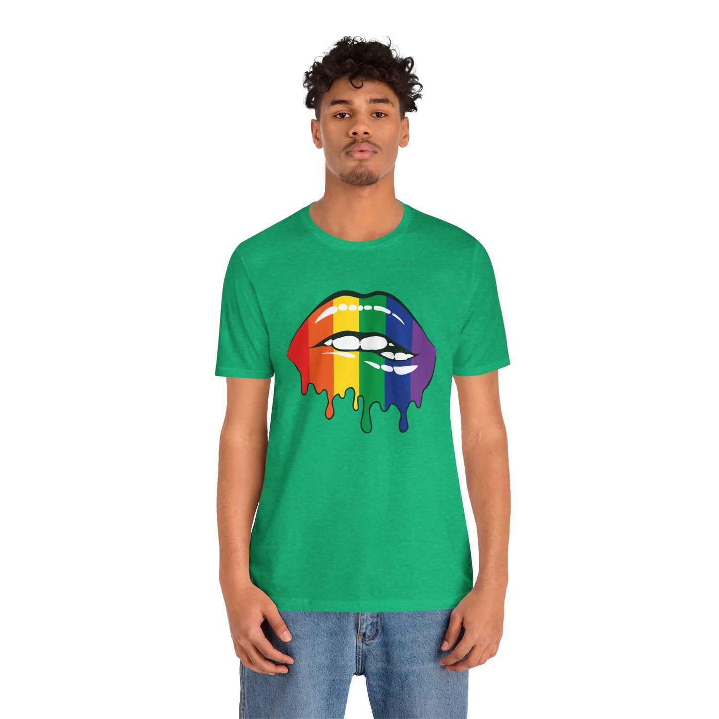 Biting Lips Rainbow Pride - Unisex T-Shirt