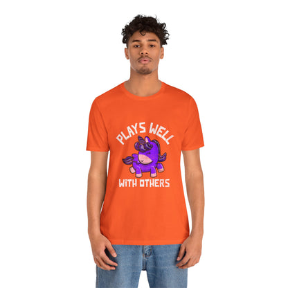 Plays Well With Others (Unicorn) - Unisex T-Shirt