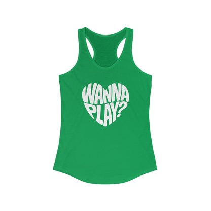 Wanna Play? - Women's Racerback Tank