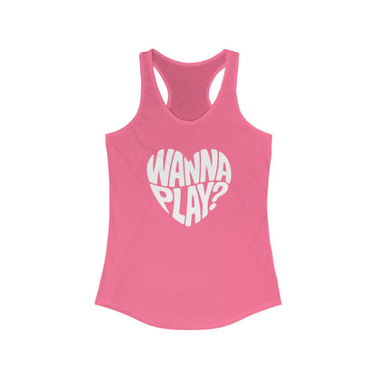 Wanna Play? - Women's Racerback Tank