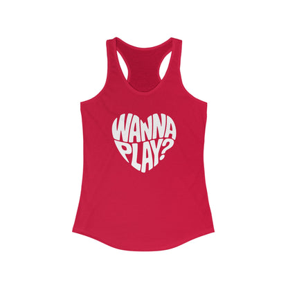 Wanna Play? - Women's Racerback Tank