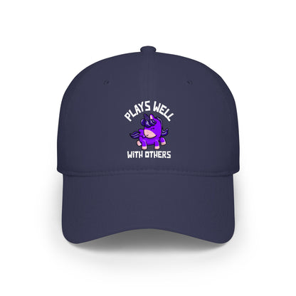 Plays Well With Others (Unicorn) - Baseball Cap