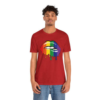 Biting Lips Rainbow Pride - Unisex T-Shirt
