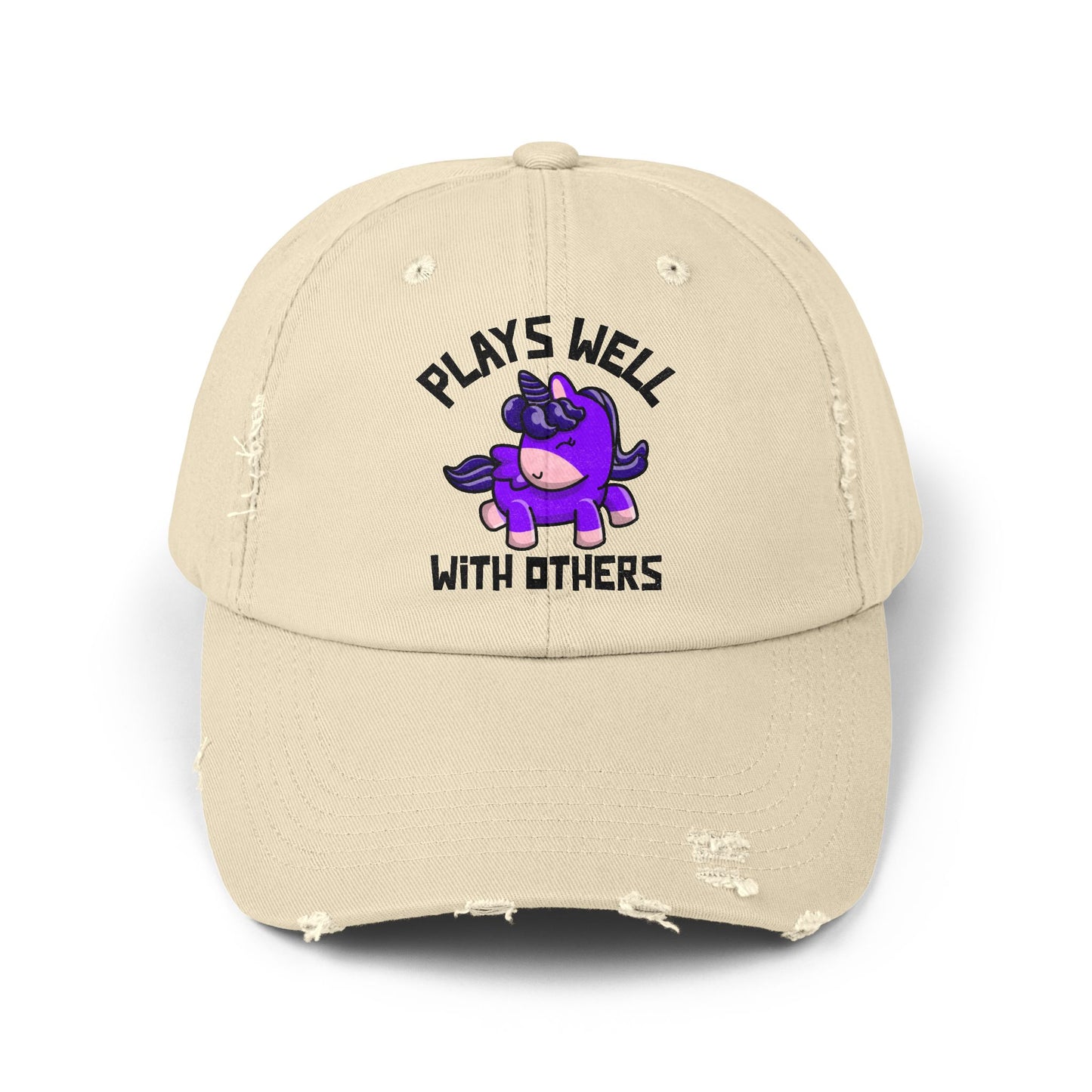 Plays Well With Others (Unicorn) - Even More Distressed Cap