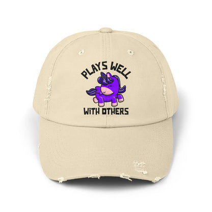 Plays Well With Others (Unicorn) - Even More Distressed Cap