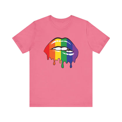 Biting Lips Rainbow Pride - Unisex T-Shirt