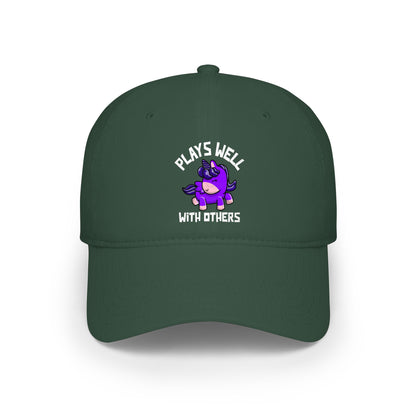 Plays Well With Others (Unicorn) - Baseball Cap