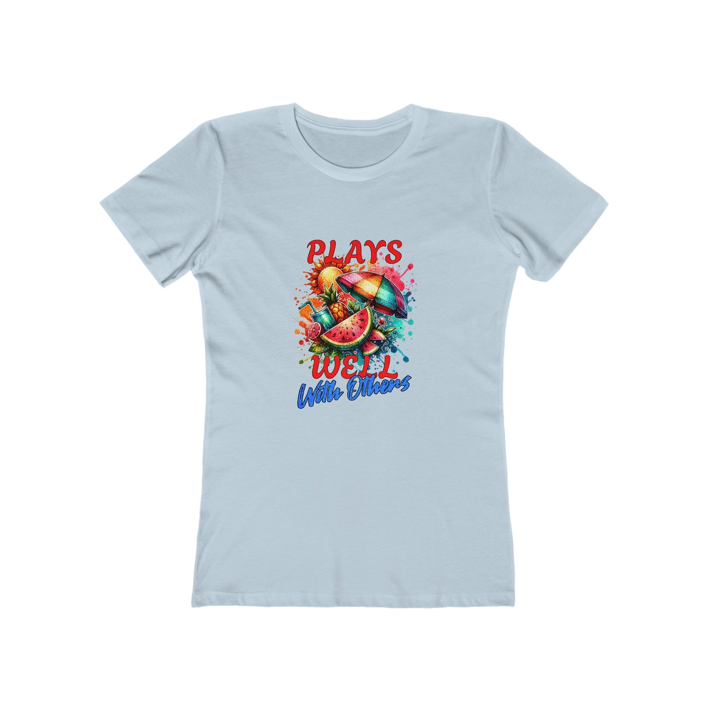 Plays Well With Others Beach - Women's T-shirt