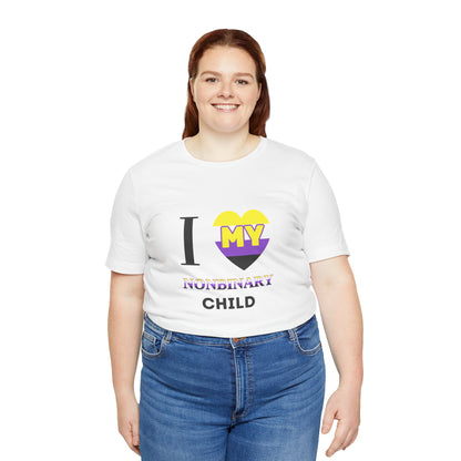 I Heart my Nonbinary Child - Unisex T-Shirt