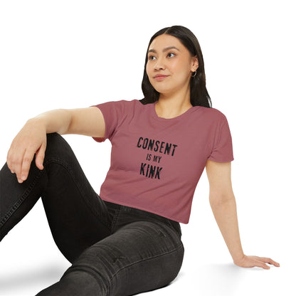 Consent is my Kink - Women's Festival Crop Top