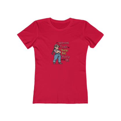 A Womans Place Is Where She Wants It To Be - Women's T-shirt