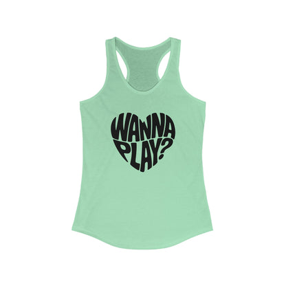 Wanna Play? - Women's Racerback Tank