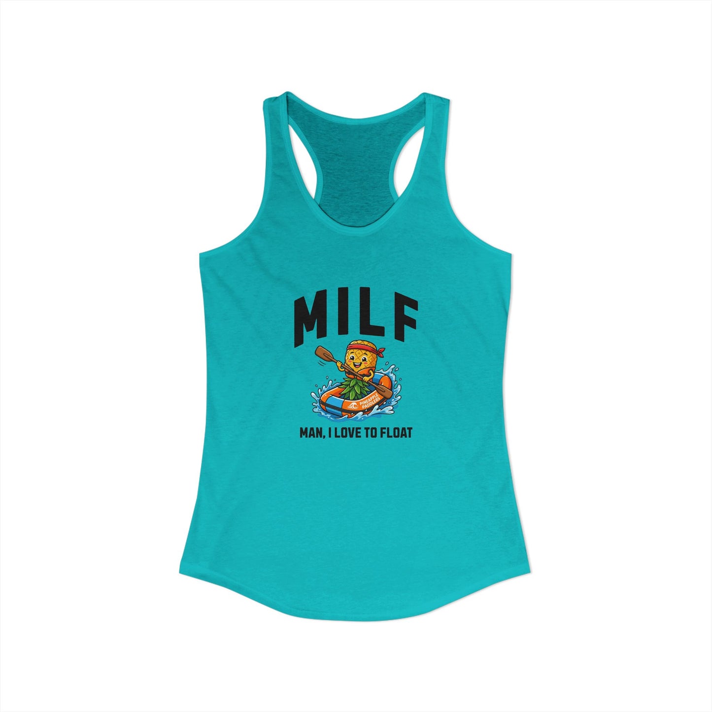 MILF - Man I Love to Float - Women's Racerback Tank