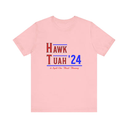 Hawk Tuah & Spit On That Thang (Red & Blue) - Unisex T-Shirt