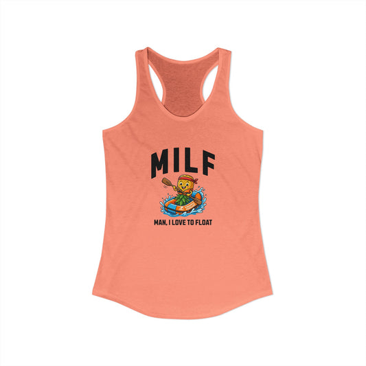 MILF - Man I Love to Float - Women's Racerback Tank