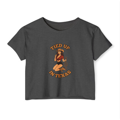 Tied Up in Texas - Women's Festival Crop Top