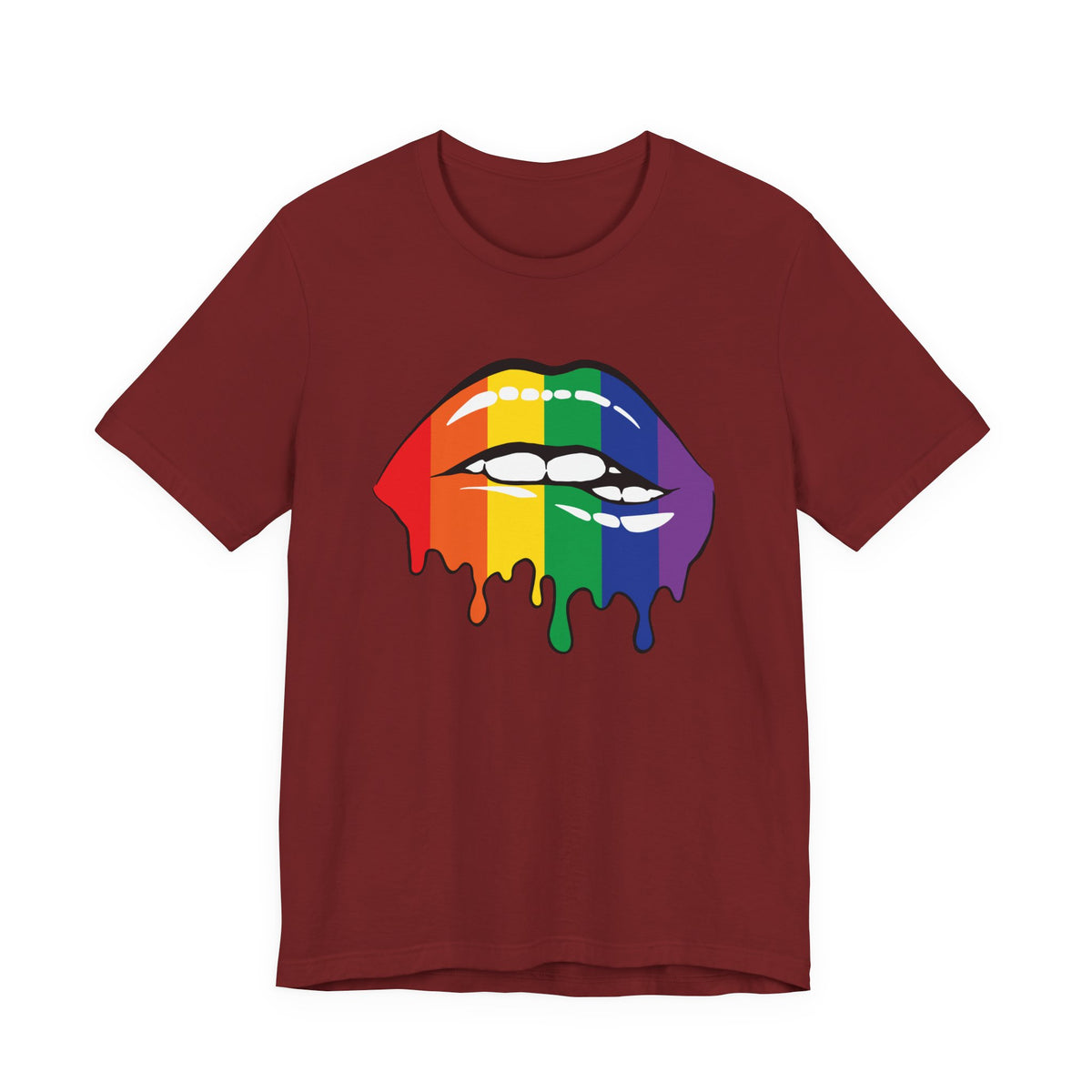 Biting Lips Rainbow Pride - Unisex T-Shirt