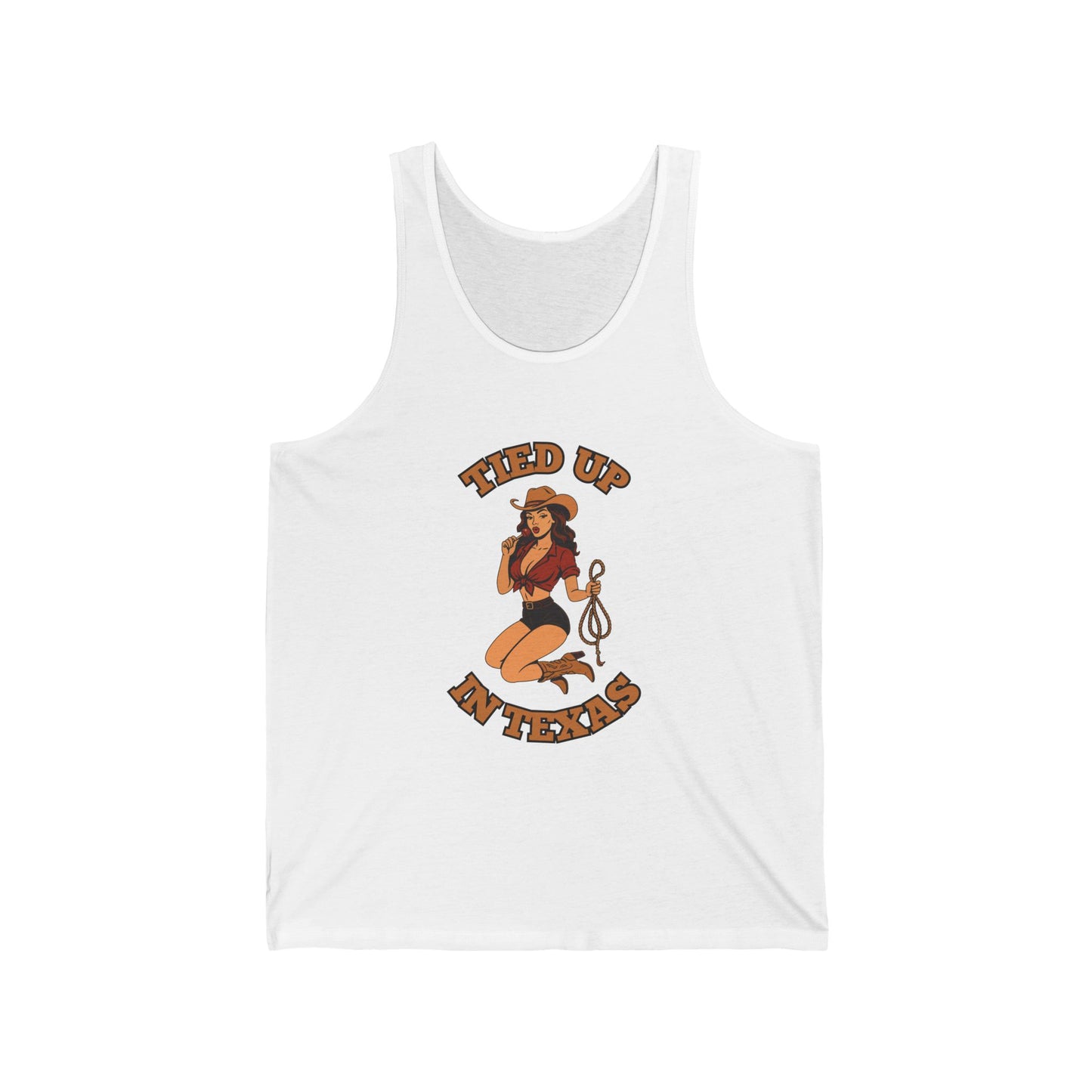 Tied Up in Texas - Unisex Jersey Tank