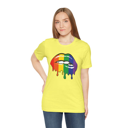Biting Lips Rainbow Pride - Unisex T-Shirt