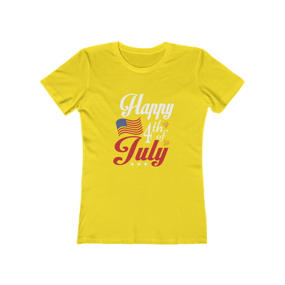 Happy 4th of July Flag - Women's T-shirt