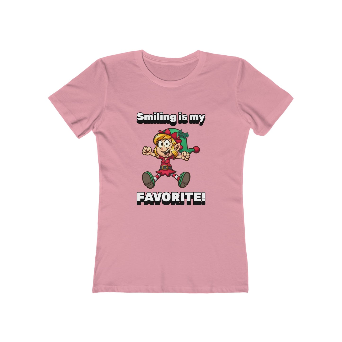 Smiling is my Favorite Elf - Women's T-shirt