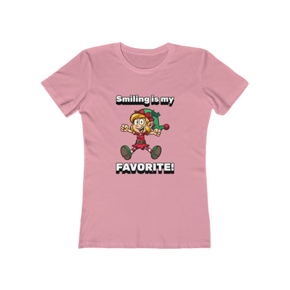 Smiling is my Favorite Elf - Women's T-shirt